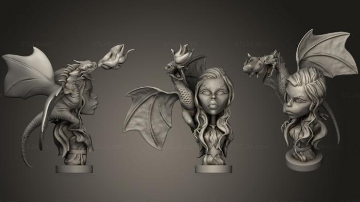 Figurines simple (Daenerys, STKPR_0318) 3D models for cnc